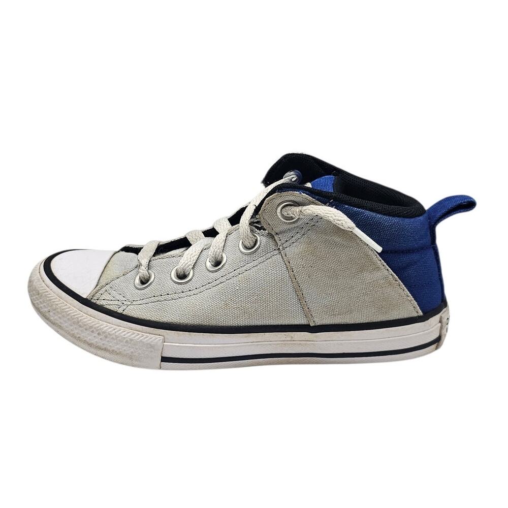 Converse Kids Gray & Blue Chuck Taylor All Star Axel Mid Top Sneaker